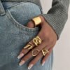 Hip Hop Style Women's Ring Set